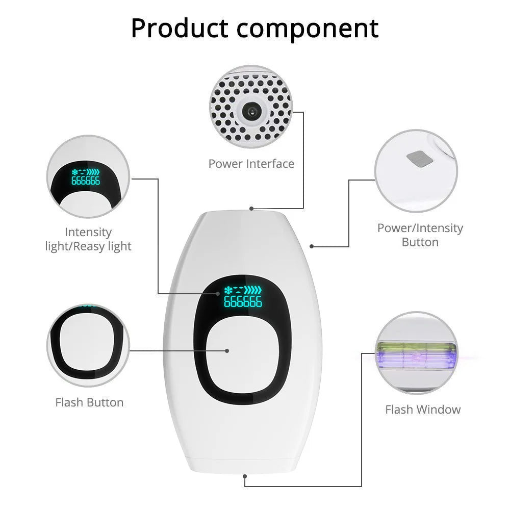 Flashgleam laser epilator